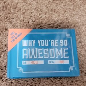 Blue and White Why You're So Awesome Book